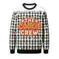 thumbnail image 3 of XAOFW Christmas Boys Sweatshirts Long Sleeve Crew Neck Plaid Christmas Lights Print Sweatshirts Toddler Kids Comfort Fit Fall Winter Clothes, 3 of 5