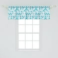 thumbnail image 2 of Ambesonne Watercolor Window Valance, Droplets Pattern in Monochrome Tears Flowing, Curtain Valance for Kitchen Bedroom Decor with Rod Pocket, 54" X 18", Blue Grey Sky Blue, 2 of 3