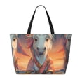 thumbnail image 2 of Fuzoiu Starry Sky Cute Horse Print Waterproof Beach Tote Bag for Women Girls with Zipper,Sandproof Pool Swim Bag,Large Capacity Beach Travel Bag for Pool Swim Travel Everyday, 2 of 7