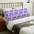 thumbnail image 4 of Naloa Violet Body Pillow Cover, Pillowcases with Hidden Zipper Breathable Long Pillow Case (Pillows are not included,20x54 inch), 4 of 7