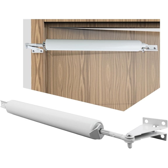 Storm Door Closer,White,Standard Duty Pneumatic Screen and Storm Door Closer