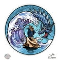 thumbnail image 1 of Samurai Slaying Dragon - 12" Vinyl Sticker Waterproof Decal, 1 of 1
