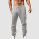 thumbnail image 1 of Pantalones largos para hombre, elásticos, de lino transpirable, holgados y casuales, de fibra de poliéster., 1 of 5