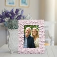 thumbnail image 6 of Hodao Handcrafted Floral Decorative Photo Frame, 4x6 Inch Pink Resin Picture Frame, Cute Home Decor Accent, 6 of 9
