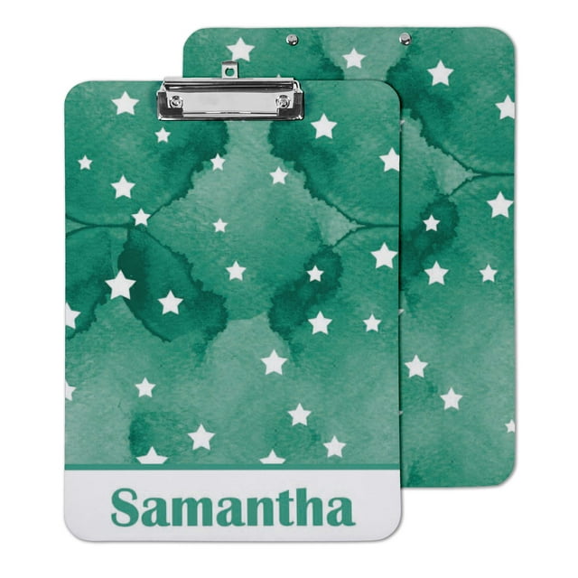 Printtoo Personalized Clipboard For Students Classroom School and Office Use Hardboard Letter Size w/ Low Profile Clip w/ Free Marker & Eraser,9x12.5 Inch