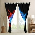 thumbnail image 3 of YST Teens Sports Car Curtains Blue Race Car Blackout Curtains for Boys Men, Red Blue Graffiti Splatters Curtains & Drapes Cool Speed Racing Car Bedroom Curtains, Black Window Treatments, 3 of 5