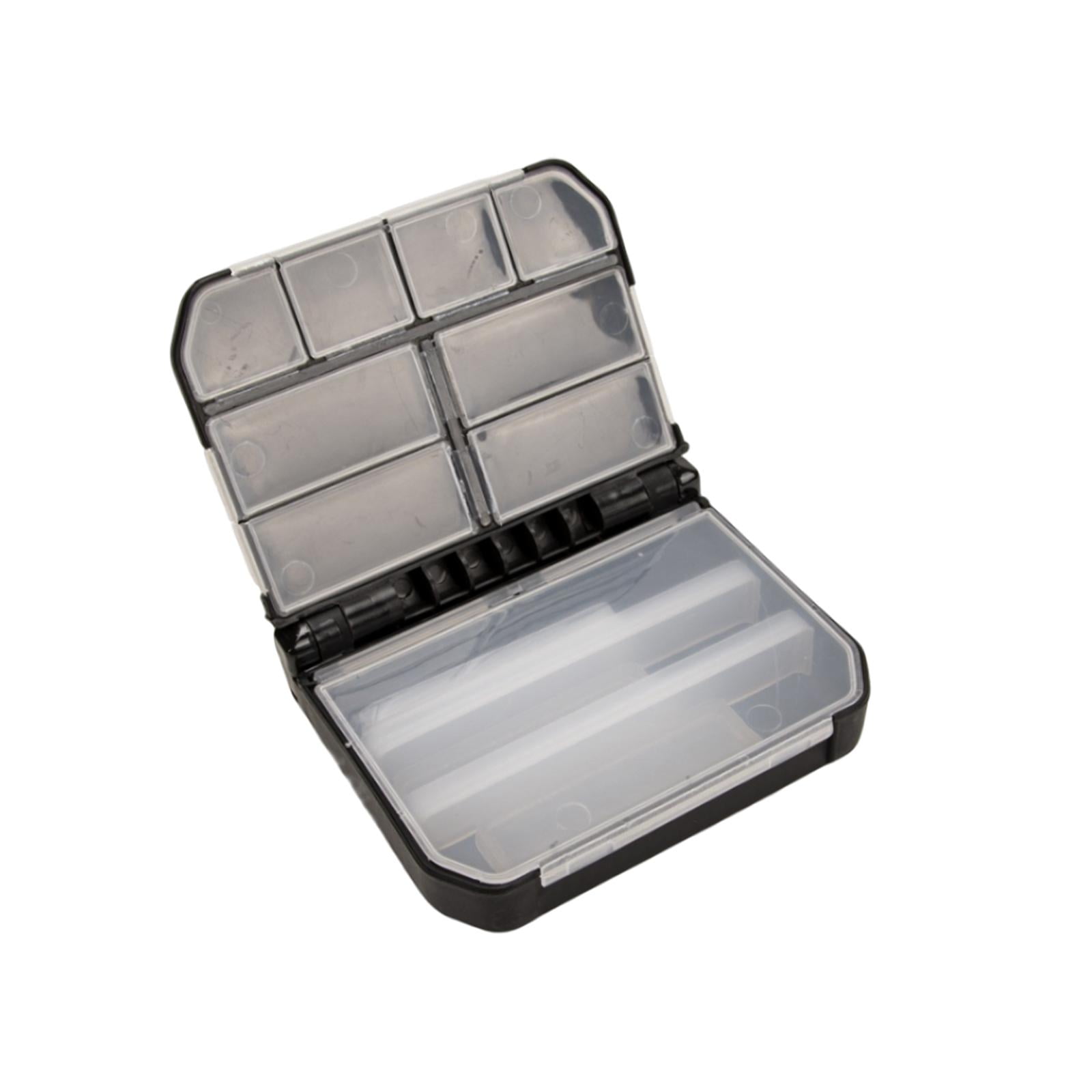 Colaxi 3X Fishing Tackle Box with Removable Dividers Waterproof Tackle Organizer Black