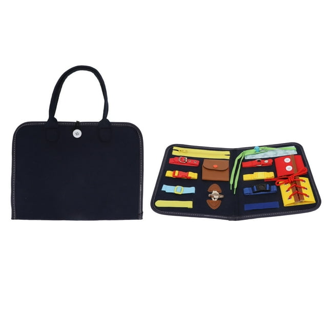 Juguetes Montessori, Junta de ActiviDad Sensorial Master Basic Fine Motor Habilidades Flexibles para el Hogar Para Niones Pequeños