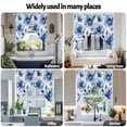 thumbnail image 6 of Spring Blue Flowers Swag Curtain Valance for Windows, Retro Watercolor Floral Window Treatments Short Swag Topper for Kitchen Windows Bathroom Bedroom, 36"x36", 6 of 8