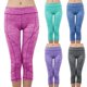 thumbnail image 2 of Gibobby Pantalones dama Pantalones de yoga de siete puntos para deportes con degradado de color sólido de primavera y verano para mujer(Aqua, L), 2 of 3