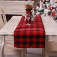 thumbnail image 4 of Christma Table Runner Classic Buffalo Check Table Runner Stylish Design for Family Dinner Christmas Holiday Birthday Party Table Home Decoration, 4 of 6