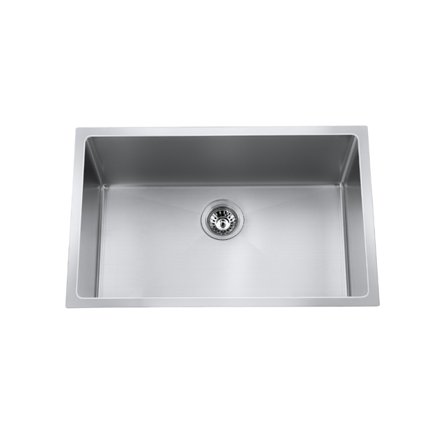 29 inch Near-Zero Single Bowl Kitchen Stainless Steel Sink with Strainer