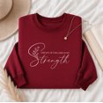 thumbnail image 4 of Jollimate Women's Christian Faith Sweatshirt, Minimalist Scripture Flower Graphic Crewneck Holiday Gift, 4 of 6