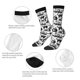 thumbnail image 4 of Balery Black White Halloween Calcetas Largas con Estampado para Hombre y Mujer – Suaves y Transpirables, Talla Única (US 5-11), 4 of 6