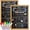 12"x16", variant on First and Last Day of School Sign 10"x12" - Double-Sided Chalkboard with Solid Frame, to School Board for Grades Students, Includes 6 Colorful Dry Erase Liquid Markers