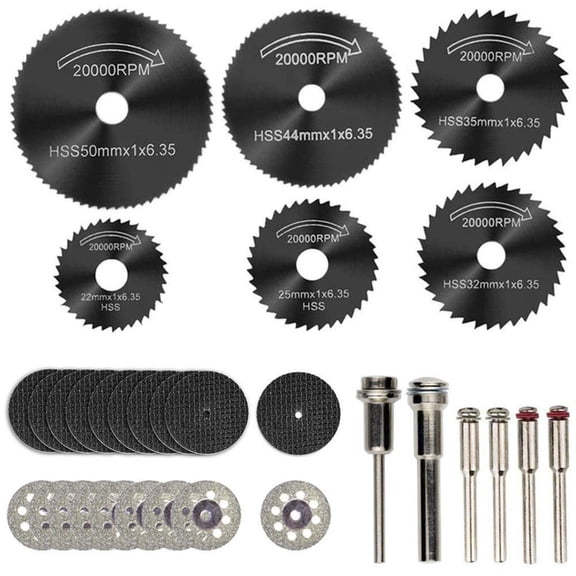 Cutting Wheels for Dremel Rotary Tool,Diamond Metal Wood Cutting Wheels and Drill Cutting Disc with 1/8