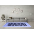 thumbnail image 3 of Ahgly Company Machine Washable Indoor Rectangle Oriental Blue Traditional Area Rugs, 3' x 5', 3 of 4