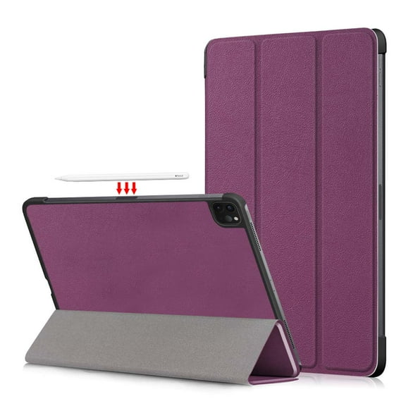 GSFY Case for 2024 iPad Pro 11 Inch 5th Generation (M4) with Pencil Holder, Smart Premium PU Leather Stand Protective Shell with Auto Sleep Wake Feature for iPad Pro 11 5th Gen, QC Darkblue