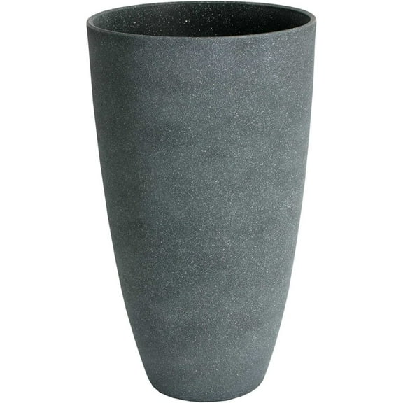 Algreen 43229 Curved Tall Vase Planter, Weathered Grey