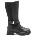 thumbnail image 1 of Bota Larga Yuyin para Mujer con Plataforma Cintas Brillos negro 25, 1 of 6