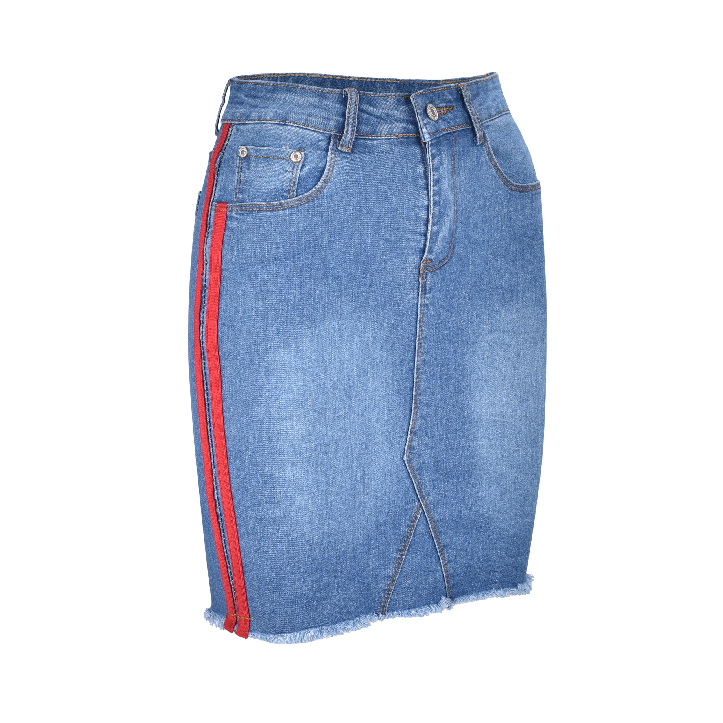 jean skirts for juniors knee length