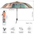 thumbnail image 3 of FORMRS Travel Umbrella Folding Auto Open Close Windproof Rain UV Protection, Retro UFO, 3 of 8