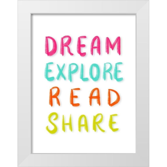 Batista, Dee 15x18 White Modern Wood Framed Museum Art Print Titled - Dream Big
