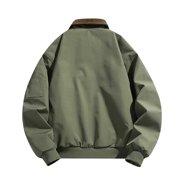 ZCFZJW Mens Bomber Jacket Lightweight Windbreaker Cargo Jackets Casual Softshell Flight Jacket Fashion Winter Fall Windproof Outwear Coat with Pocket Army Green M