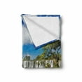 thumbnail image 2 of Landscape Soft Flannel Fleece Blanket, Majestic Waterfall River Argentinean Falls Natural Wonders Scenery Nature Imagery, Cozy Plush for Indoor and Outdoor Use, 50" x 70", Multicolor, by Ambesonne, 2 of 6