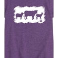 thumbnail image 3 of Case IH - Farm Animal Sketchy - Girls Fitted Short Sleeve Graphic T-Shirt, 3 of 5