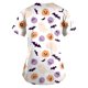 thumbnail image 3 of Halloween Women's V-neck Fashion Casual Printing Top Protective Work Suit, 3 of 3