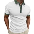 thumbnail image 1 of Ketyyh-chn99 Polos pour Hommes Mode 2024 T-Shirt Manches Courtes Col Rond Blanc,2TG, 1 of 4