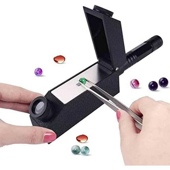 Gemological Gemstone Gem Refractometer Built-in Light, Professional Machine Gemstone Refractive ldentification Gem Refractometer$$Tools