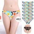 thumbnail image 3 of Bigersell Underwear Sets for Women Clearance Plus Size Cotton Underwear Women G-Strings Panty Style P-169 Nylon Period Panties Plus Size Thongs Briefs Mid Waist Women's Bikini Panties Multicolor S, 3 of 8