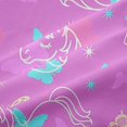 thumbnail image 4 of Manfei Cartoon Unicorn Shower Curtain 72Wx78L,Cute Butterflies Bath Curtain, 4 of 6
