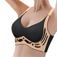 thumbnail image 2 of Women's Full Support Wireless Bra Lift & Shape Technology Plus Size Comfortable Seamless Design for Mature Women High Impact Coverage Black XL Size, 2 of 6