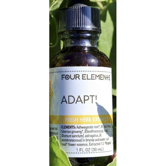 Four Elements Organic Herbals Adapt! Tincture Blend 1 oz Liquid