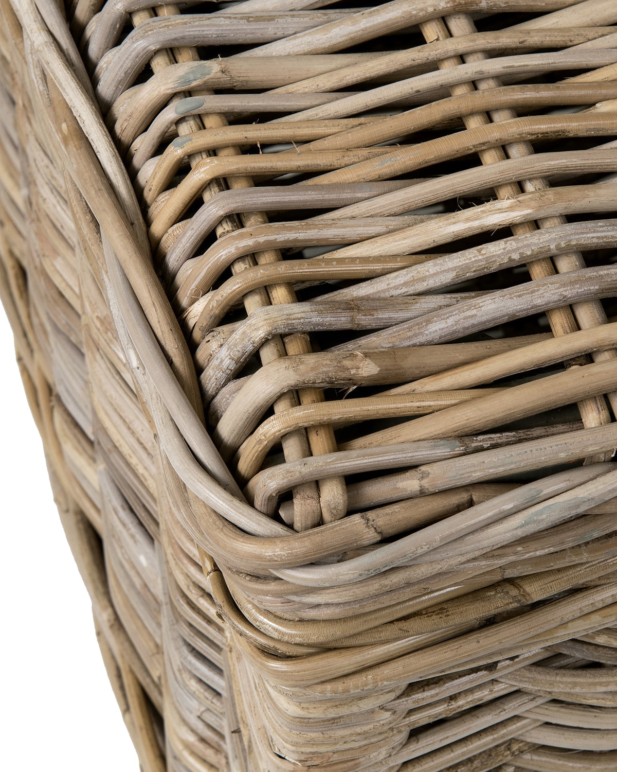 East at Main Hayward Handwoven Natural Rattan Storage Coffee Table, Brown (37x20x18)
