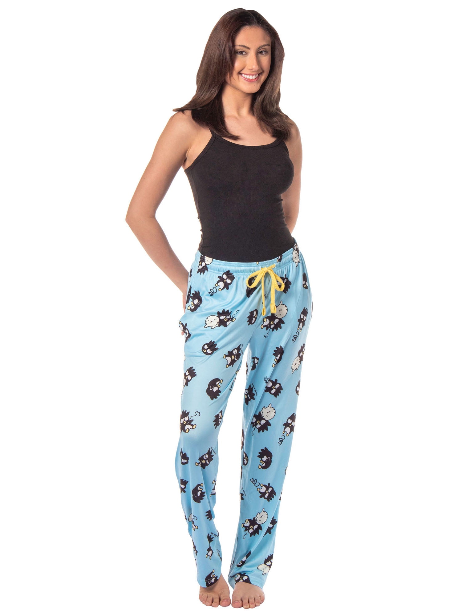 Women's Sanrio Hello Kitty And Friends Badtz Maru And Hana-Maru Adult Pajama Pants