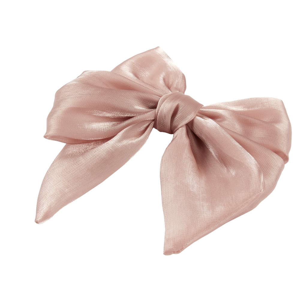 Scunci Large Hair Bow Barrette, Pink, 1 Count