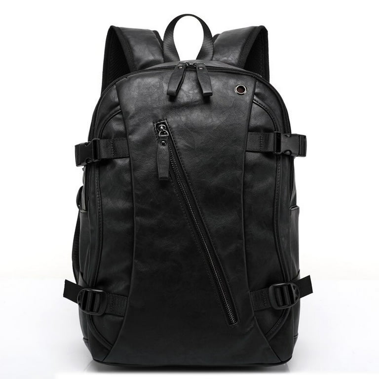 Patent leather backpack