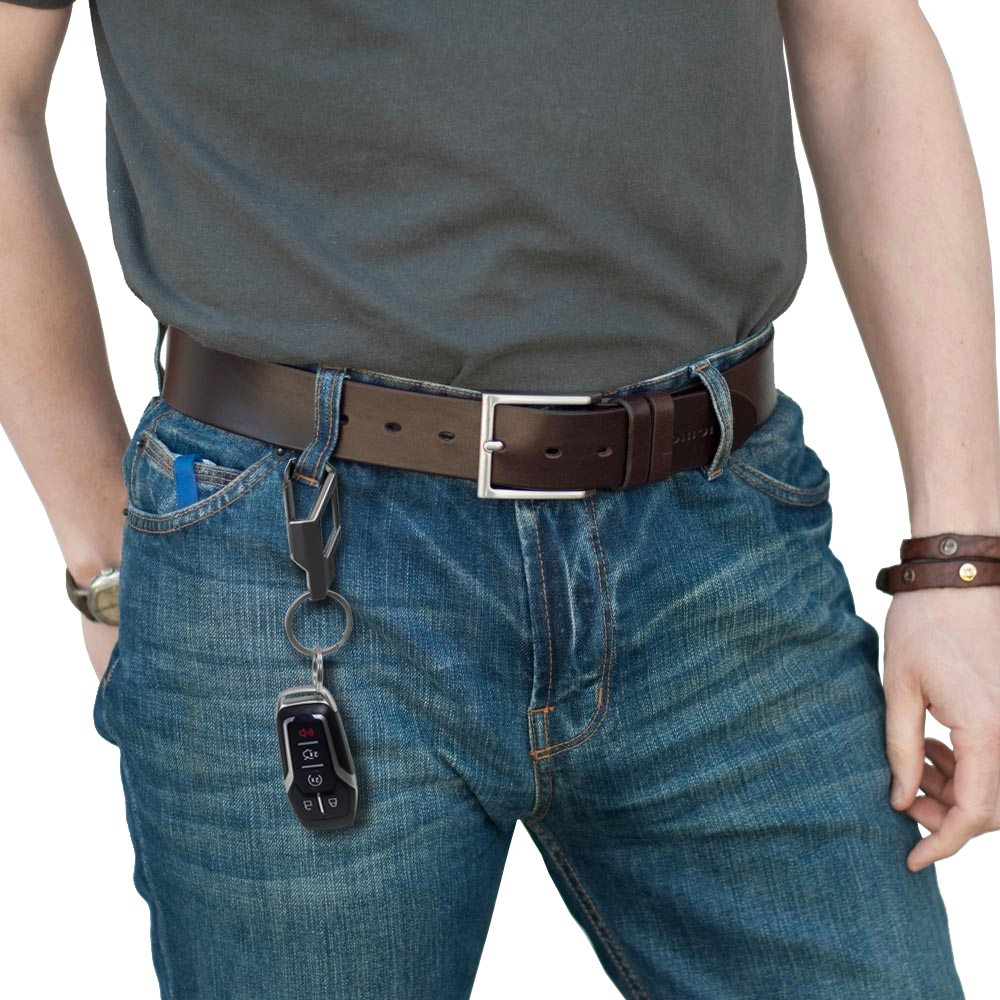 RAM 1500 Logo Gunmetal Black Carabiner-style Snap Hook Metal Key Chain