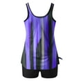 thumbnail image 4 of Sakmal Womens Bathing Suits Purple Tankini Swimsuits Tie Dye Tummy Control 2 Piece Swimsuit for Women 2024, 4 of 6