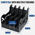 thumbnail image 2 of Blacksmith Pistol Rack Handgun Stand Fit 4 Guns L 1.5 Inch Slot Wide Black, 2 of 8