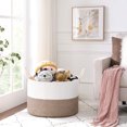 thumbnail image 2 of Decorative Multi-purpose Laundry Basket with Large Capacity for Living Room, Minimalist Design with Pops of Color and Skin-Friendly Material for Bedroom, Bathroom, and Nursery Room, 2 of 7