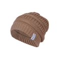 thumbnail image 2 of Crochet Knit Weave Beanie ( 2 PACK ), Tan, 2 of 2