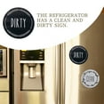 thumbnail image 4 of Circle Dishwasher Magnet Clean Dirty Sign, Double Sided Dirty Clean Dishwasher Magnet Indicator, Strong Non-Scratching Magnet, Kitchen Safe, Waterproof, and Decorative Design, 4 of 4