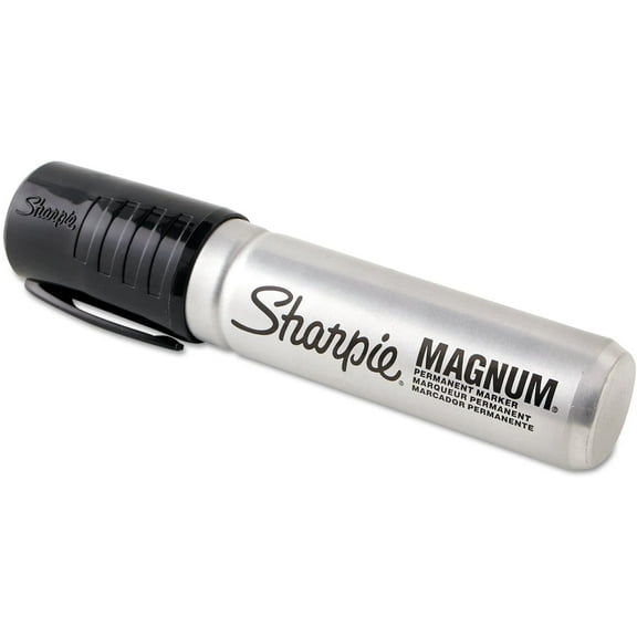 G3C8320L Sharpie 44001BX Magnum Permanent Marker, Black, 12/Box