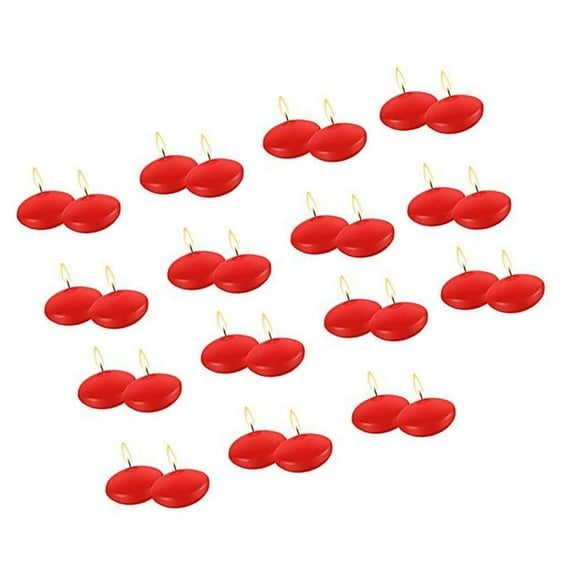30Pack Decorative Floating Candle,Unscented Burning Candle for Cylinder Vases,Weddings,Party and Holiday Decorations