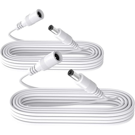 

ZOSI 2pack DC Power Extension Cable 33ft 12V DC Plug Power Adapter Cord for Security Camera Wireless IP Camera CCTV DVR NVR Recorder LED Strip Car